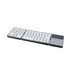 Kompakte, elegante, doppelt gefaltete Bluetooth-Tastatur mit typerCLAW-Touchpad