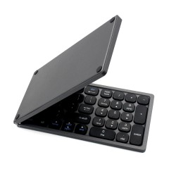 Elegante faltbare kabellose Tastatur mit Bluetooth, dunkelgrau typerCLAW BS110