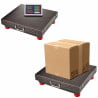 Kabellose Plattformwaage bis 150 kg für Logistik, Paketwaage Postwaage mit LED HDWR wagPRO-W150