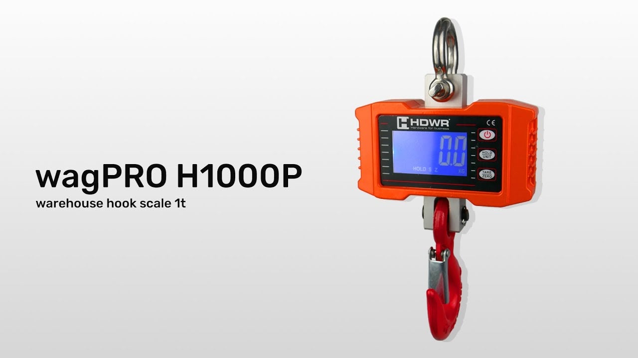 Hakenwaage bis 1000 kg wagPRO-H1000P für Lager und Industrie