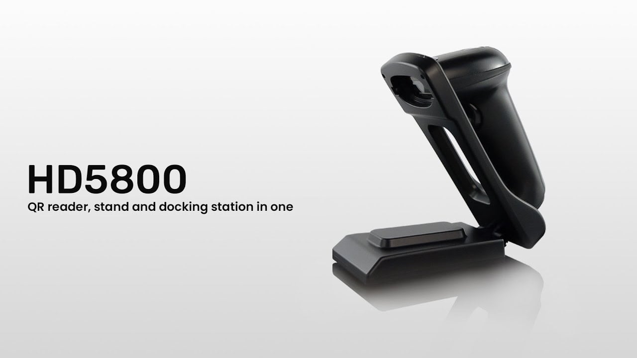 QR-Scanner HD5800 liest Codes direkt vom Smartphone-Display