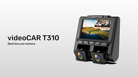 Auto-Kamera mit zwei Objektiven, Full HD videoCAR T310